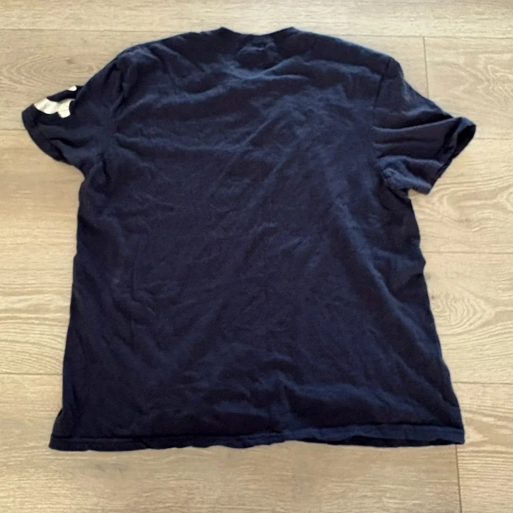 True Religion Mens Navy Blue Short Sleeve Casual Cotton Comfy T-Shirt Size‎ XL
